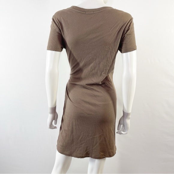 Rails Brown Short Sleeve EDIE Tie Waist T-Shirt Dress in Canteen Size XS - Picture 7 of 8